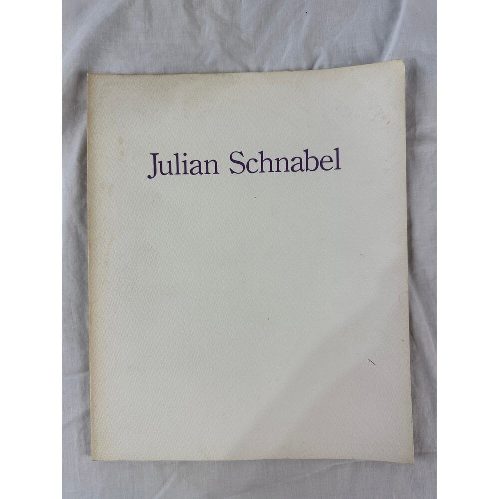 Julian Schnabel Printed On Velvet show catalog Akira Ikeda Gallery, Japan 1984